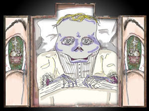 Skull Triptych by Lee